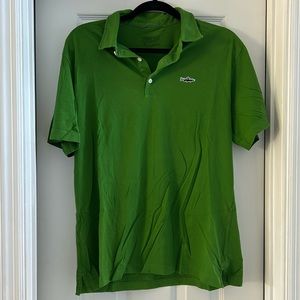 Patagonia green button polo